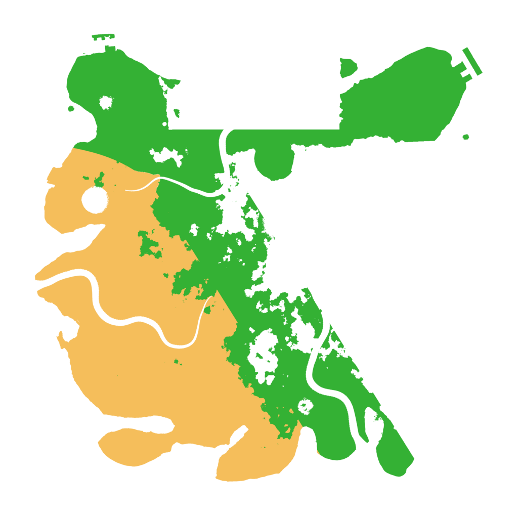 Biome Rust Map: Procedural Map, Size: 3500, Seed: 664330843