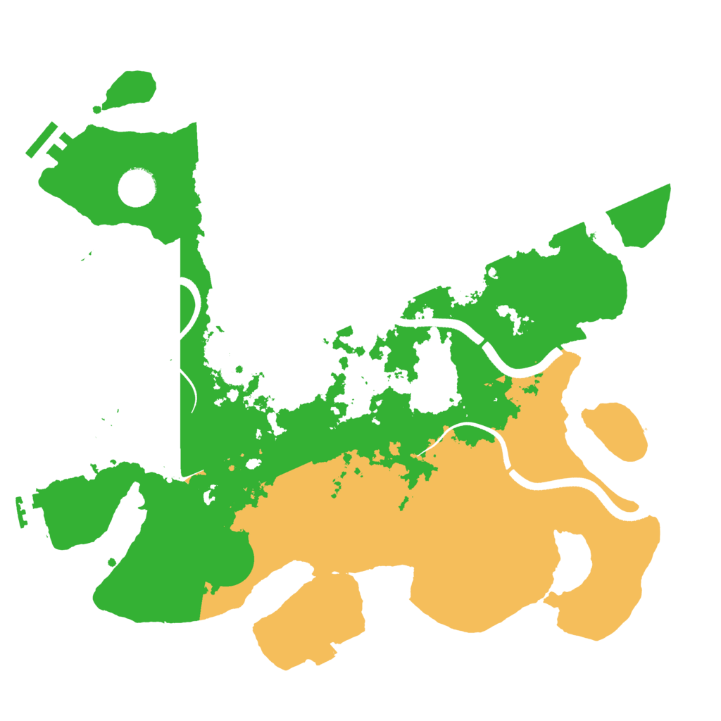 Biome Rust Map: Procedural Map, Size: 3500, Seed: 437719596