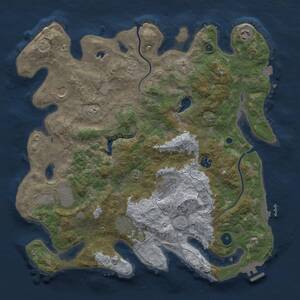 Thumbnail Rust Map: Procedural Map, Size: 4000, Seed: 1526021490, 13 Monuments