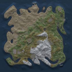 Thumbnail Rust Map: Procedural Map, Size: 4000, Seed: 1526021490, 19 Monuments