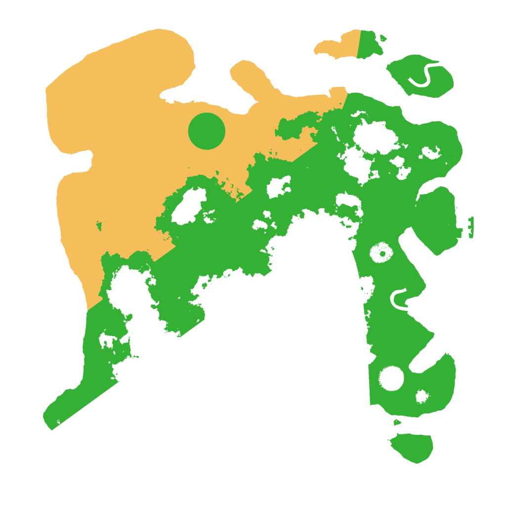 Biome Rust Map: Procedural Map, Size: 3600, Seed: 173197152