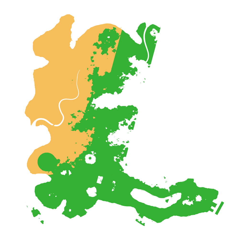 Biome Rust Map: Procedural Map, Size: 3500, Seed: 345523421