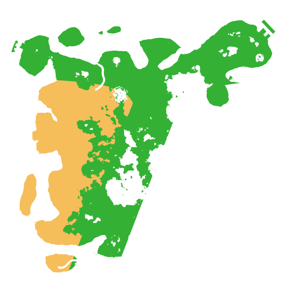 Biome Rust Map: Procedural Map, Size: 3600, Seed: 663