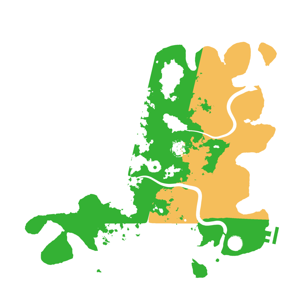 Biome Rust Map: Procedural Map, Size: 3500, Seed: 351076934