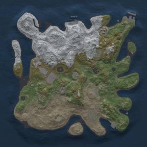 Thumbnail Rust Map: Procedural Map, Size: 3500, Seed: 1720877604, 16 Monuments