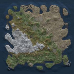 Thumbnail Rust Map: Procedural Map, Size: 4250, Seed: 1535186265, 19 Monuments