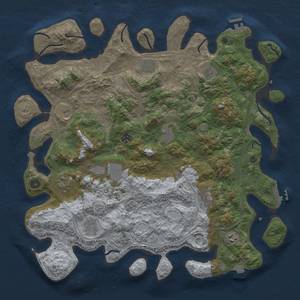 Thumbnail Rust Map: Procedural Map, Size: 4500, Seed: 1750523127, 19 Monuments