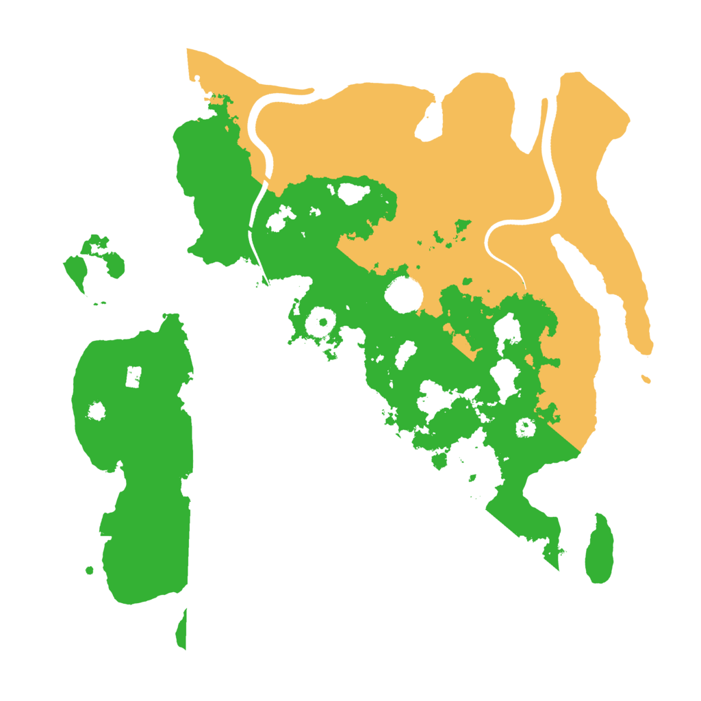Biome Rust Map: Procedural Map, Size: 3500, Seed: 198910724