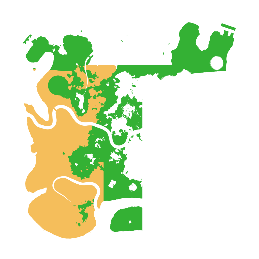 Biome Rust Map: Procedural Map, Size: 3500, Seed: 843556056