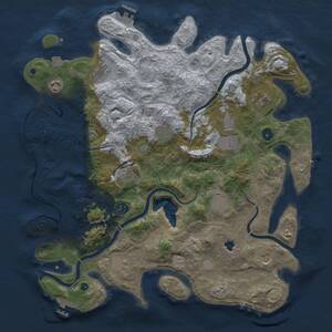 Thumbnail Rust Map: Procedural Map, Size: 4250, Seed: 1826820066, 17 Monuments