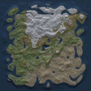 Thumbnail Rust Map: Procedural Map, Size: 4500, Seed: 1586544950, 16 Monuments