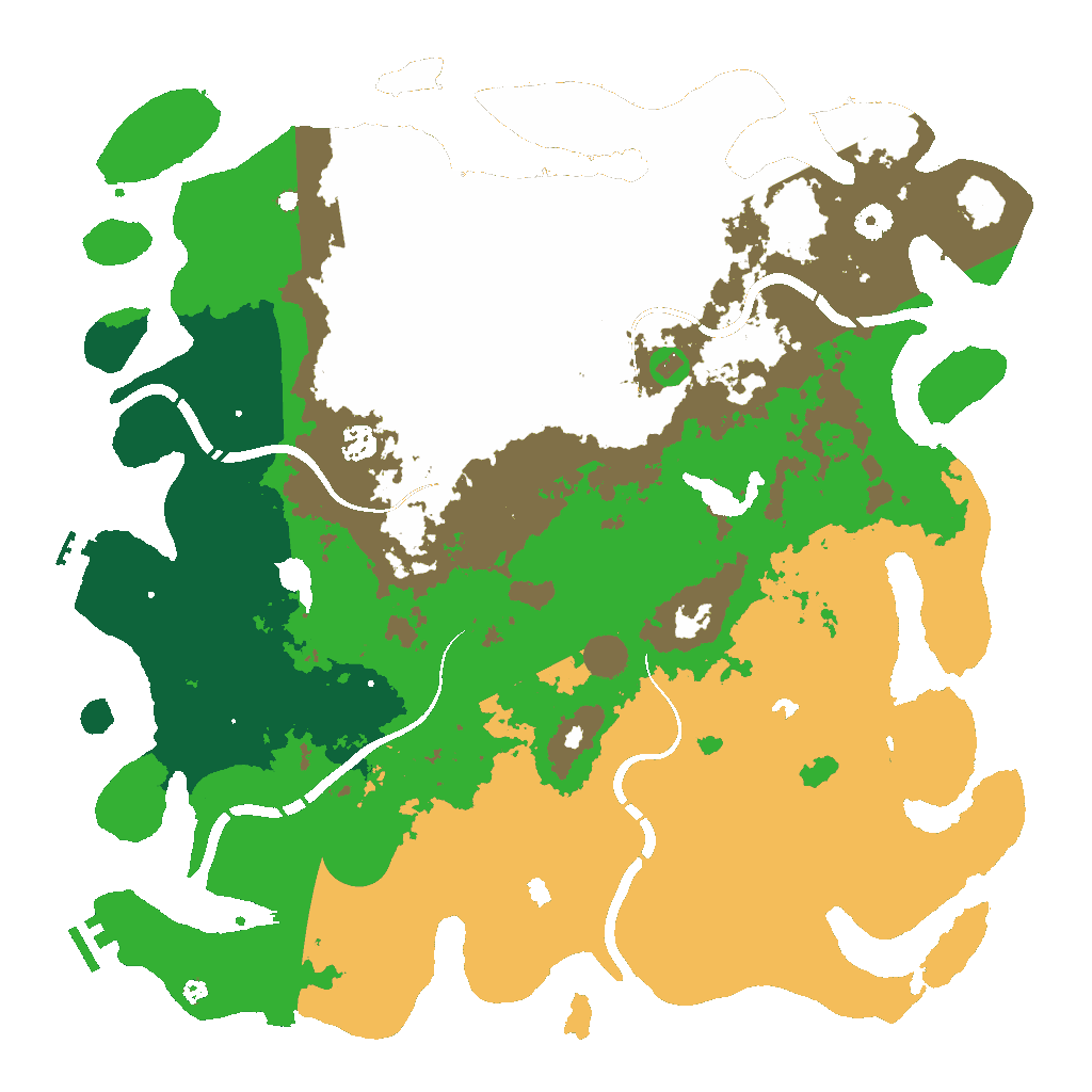 Biome Rust Map: Procedural Map, Size: 4500, Seed: 1586544950