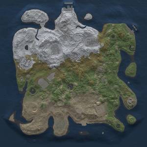 Thumbnail Rust Map: Procedural Map, Size: 3600, Seed: 78399742, 18 Monuments