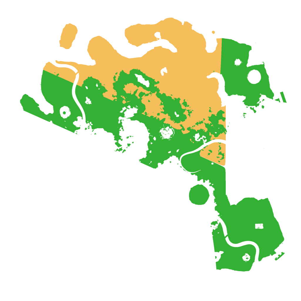 Biome Rust Map: Procedural Map, Size: 4000, Seed: 888111