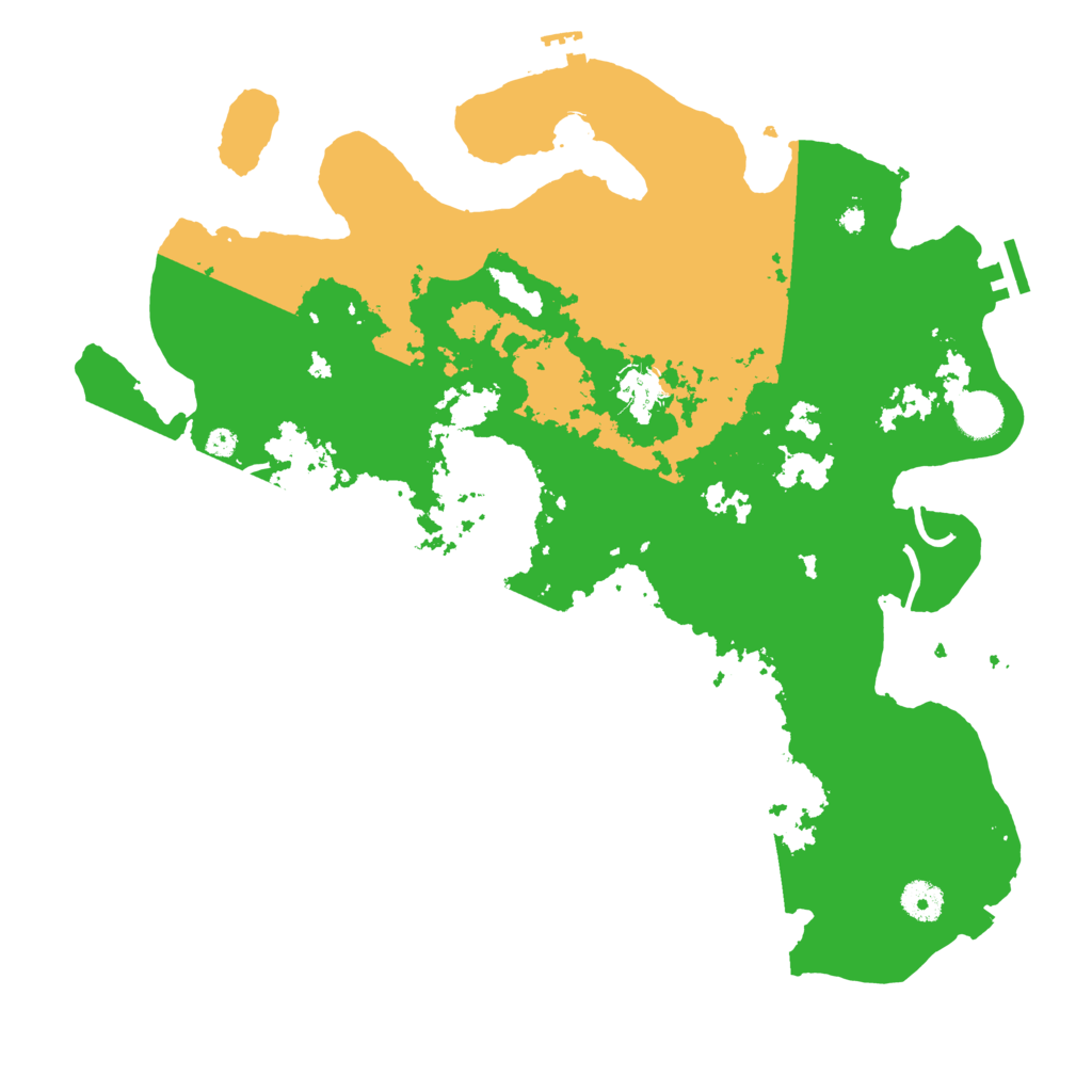 Biome Rust Map: Procedural Map, Size: 4000, Seed: 888111