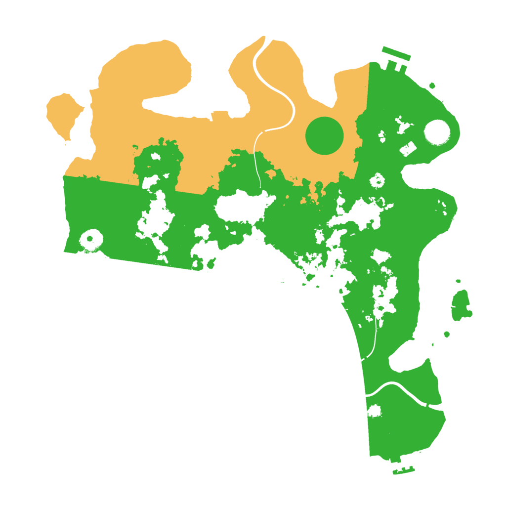 Biome Rust Map: Procedural Map, Size: 3500, Seed: 420035233