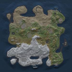 Thumbnail Rust Map: Procedural Map, Size: 3500, Seed: 420035233, 16 Monuments