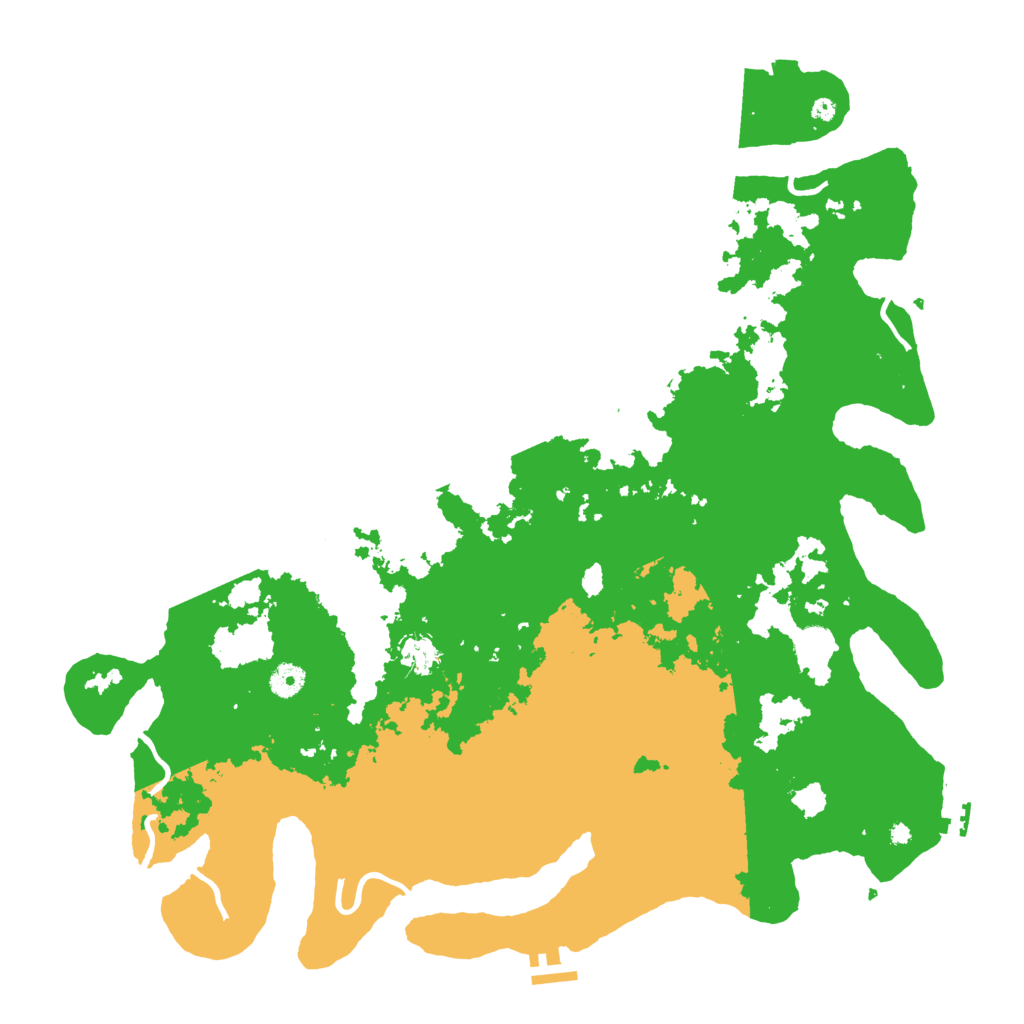 Biome Rust Map: Procedural Map, Size: 4500, Seed: 42056045