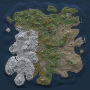 Thumbnail Rust Map: Procedural Map, Size: 4000, Seed: 729503058, 17 Monuments