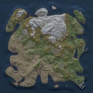 Thumbnail Rust Map: Procedural Map, Size: 4000, Seed: 974959757, 19 Monuments