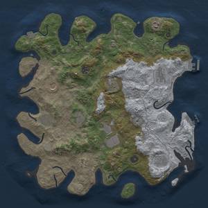 Thumbnail Rust Map: Procedural Map, Size: 4000, Seed: 623271764, 19 Monuments