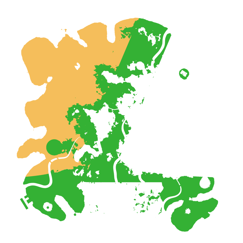 Biome Rust Map: Procedural Map, Size: 4000, Seed: 2001