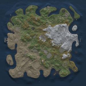 Thumbnail Rust Map: Procedural Map, Size: 4250, Seed: 1682699629, 18 Monuments