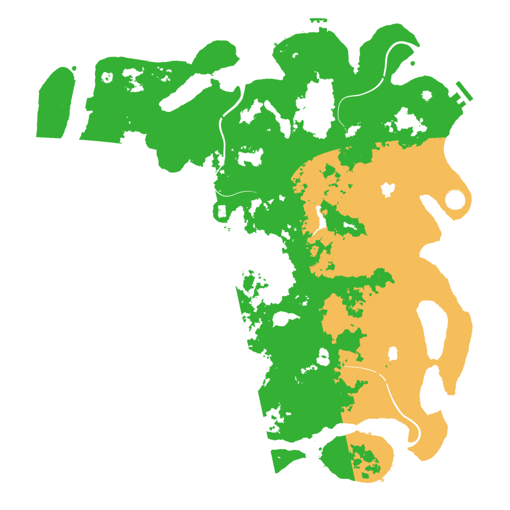 Biome Rust Map: Procedural Map, Size: 4500, Seed: 1239922618