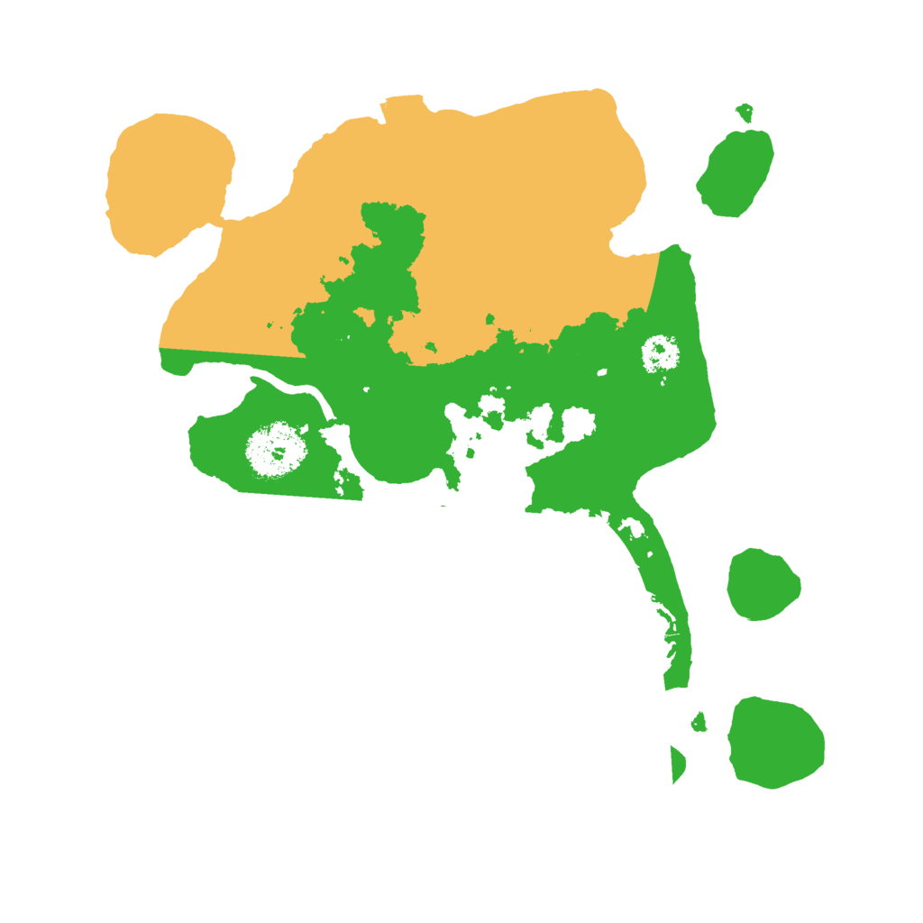 Biome Rust Map: Procedural Map, Size: 2500, Seed: 94245000