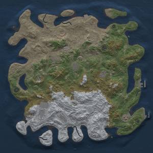 Thumbnail Rust Map: Procedural Map, Size: 4500, Seed: 184718466, 19 Monuments