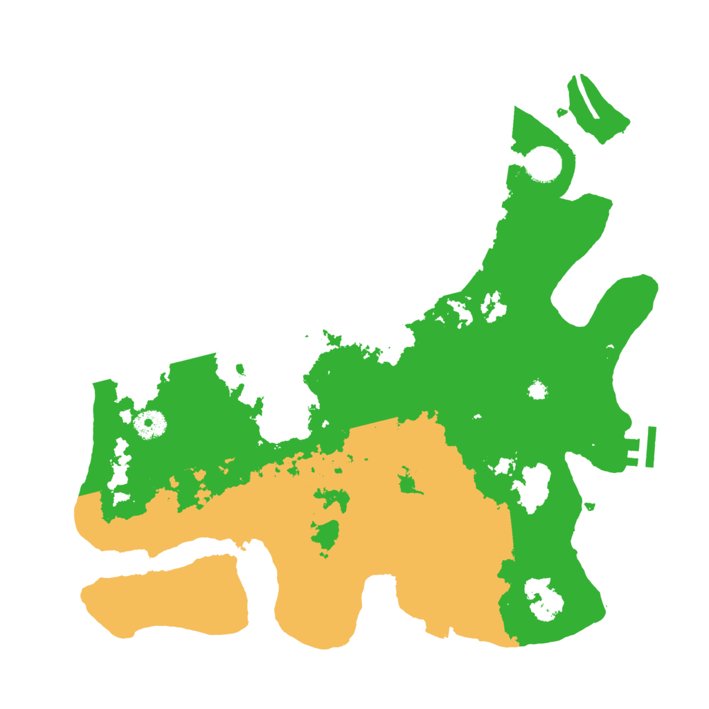 Biome Rust Map: Procedural Map, Size: 3500, Seed: 539411409