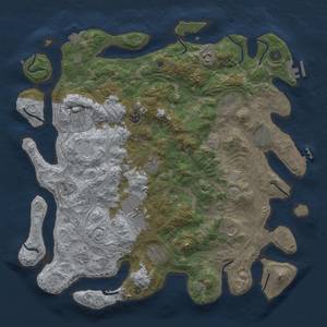 Thumbnail Rust Map: Procedural Map, Size: 4250, Seed: 952828792, 19 Monuments