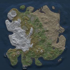 Thumbnail Rust Map: Procedural Map, Size: 4000, Seed: 325126451, 19 Monuments