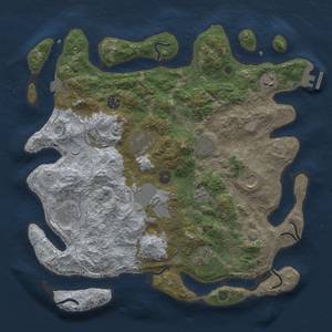 Thumbnail Rust Map: Procedural Map, Size: 3800, Seed: 1697944494, 16 Monuments