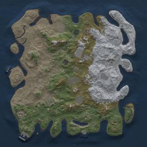 Thumbnail Rust Map: Procedural Map, Size: 4250, Seed: 1289663920, 19 Monuments