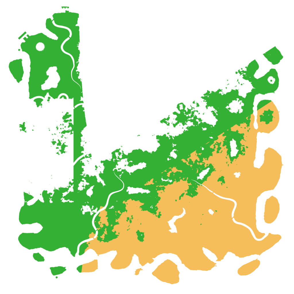 Biome Rust Map: Procedural Map, Size: 6000, Seed: 589011306