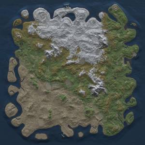 Thumbnail Rust Map: Procedural Map, Size: 6000, Seed: 759048674, 19 Monuments