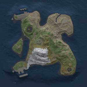 Thumbnail Rust Map: Procedural Map, Size: 2100, Seed: 2113386574, 6 Monuments