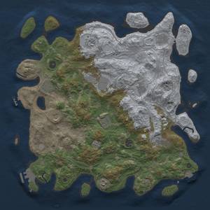 Thumbnail Rust Map: Procedural Map, Size: 4250, Seed: 1978763968, 19 Monuments