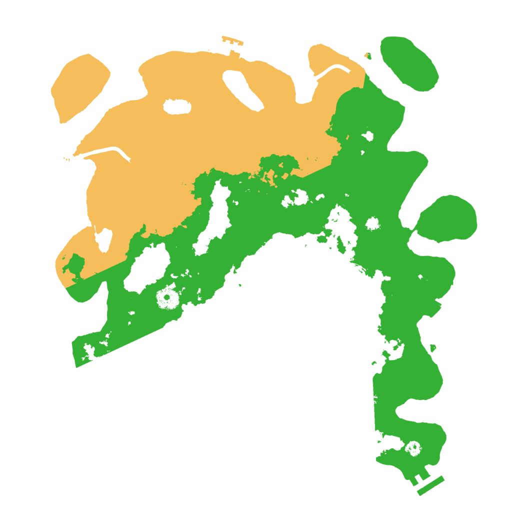 Biome Rust Map: Procedural Map, Size: 3500, Seed: 47447686