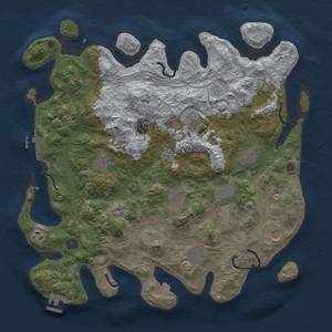 Thumbnail Rust Map: Procedural Map, Size: 4250, Seed: 1230225838, 19 Monuments