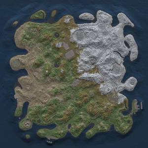 Thumbnail Rust Map: Procedural Map, Size: 4250, Seed: 1598339296, 19 Monuments