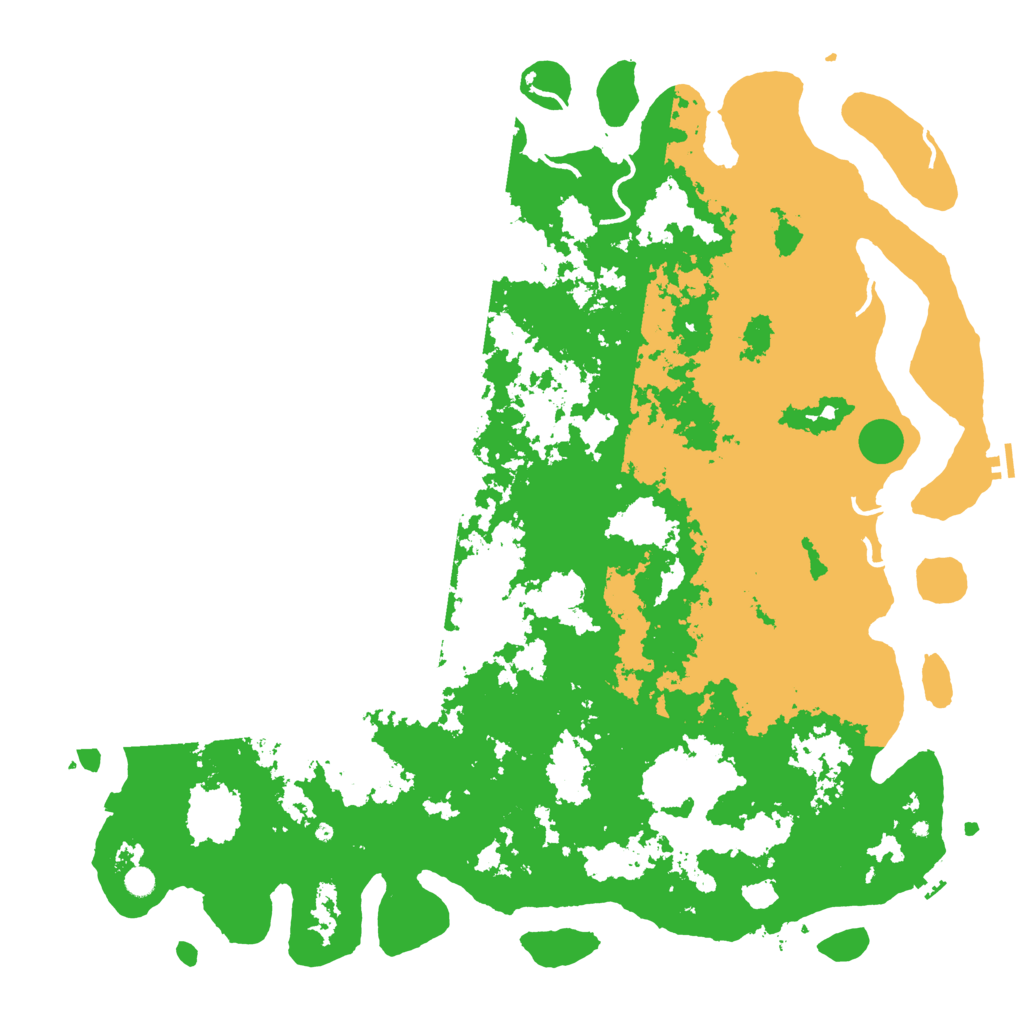 Biome Rust Map: Procedural Map, Size: 6000, Seed: 28616