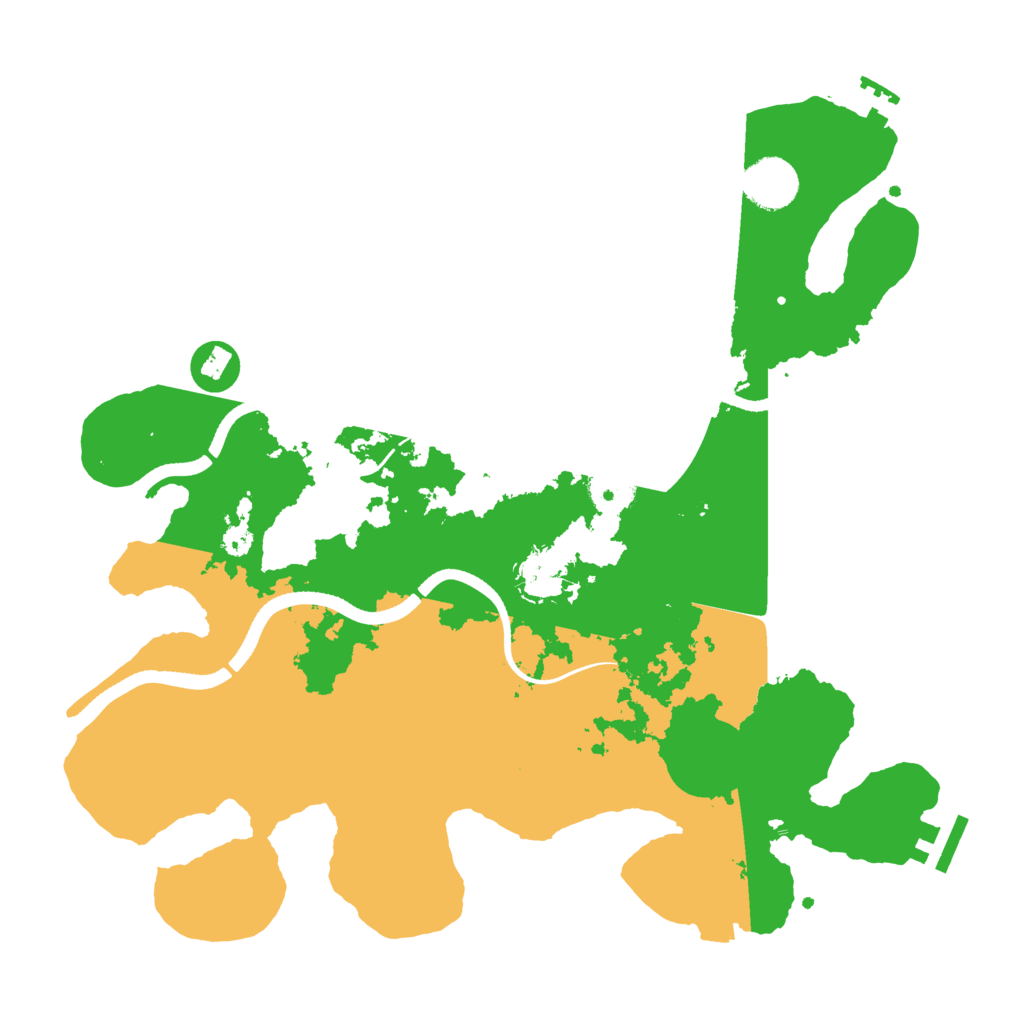 Biome Rust Map: Procedural Map, Size: 3500, Seed: 566094010