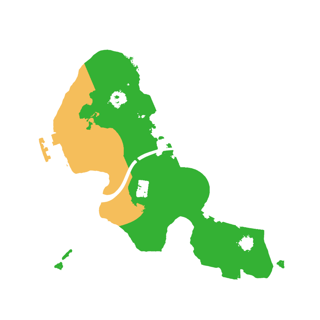 Biome Rust Map: Procedural Map, Size: 2000, Seed: 1555666