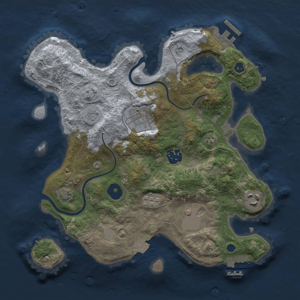 Rust Map: Procedural Map, Size: 2980, Seed: 96899, 11 Monuments