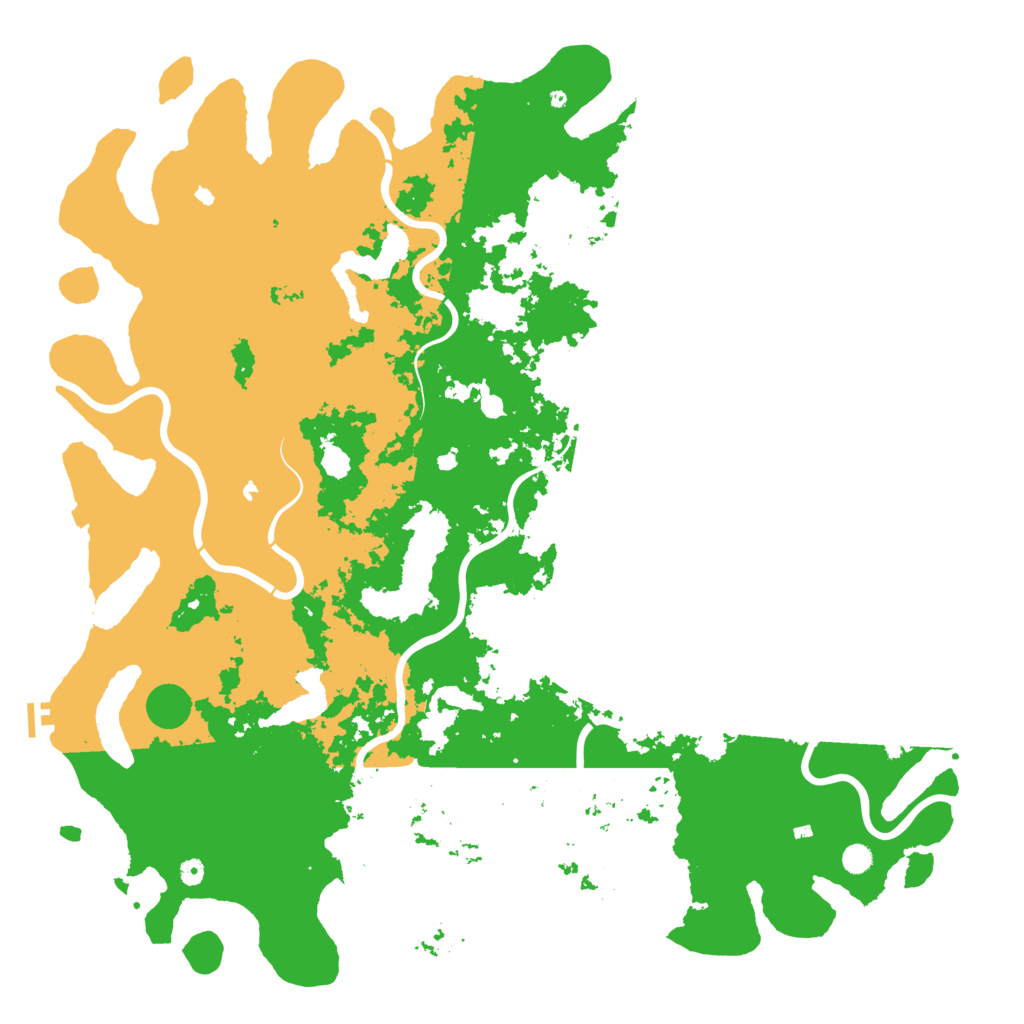 Biome Rust Map: Procedural Map, Size: 6000, Seed: 81100
