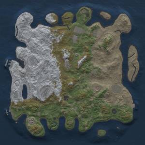 Thumbnail Rust Map: Procedural Map, Size: 4250, Seed: 1937381886, 19 Monuments