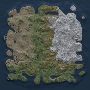 Thumbnail Rust Map: Procedural Map, Size: 4750, Seed: 516, 19 Monuments