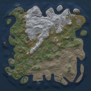 Thumbnail Rust Map: Procedural Map, Size: 4500, Seed: 1325737483, 19 Monuments